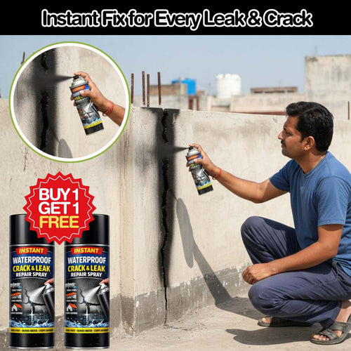 Instant Waterproof Crack & Leak Repair Spray – Liquid Rubber Sealant