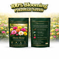 Moss Rose Perennial Flower Seeds With Free Plant Growth Supplement Liquid