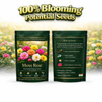 Moss Rose Perennial Flower Seeds With Free Plant Growth Supplement Liquid