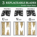 2 in 1 Garden Grafting Tool Kit with 2 Replacement Blades and 1 Grafting Base